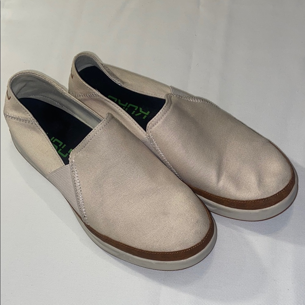 KURU Women's Slip-On Shoes in Cream and Brown